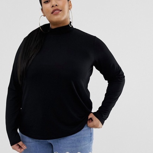 ASOS Curve Tops - ASOS DESIGN Curve Turtleneck Long Sleeve